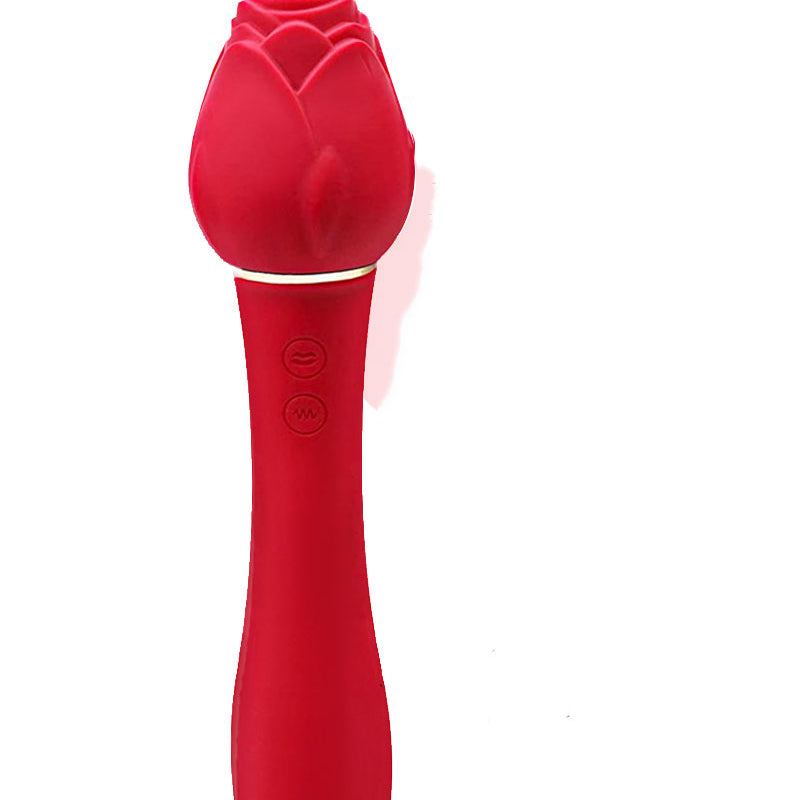 Wild Rose Suction Vibrator - Red-Vibrators-Icon Brands-Andy's Adult World