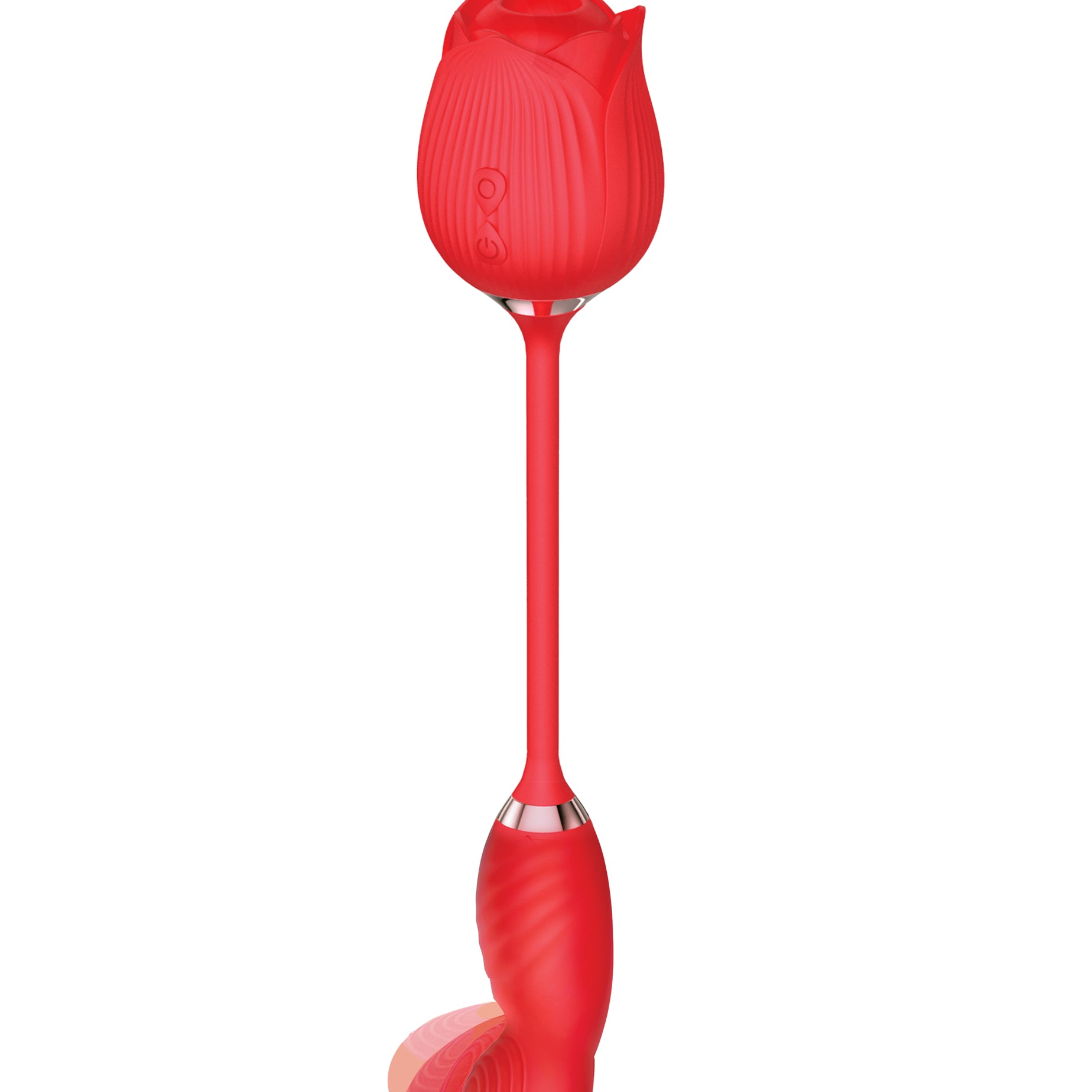 Wild Rose Come Hither and Suction - Red-Vibrators-Icon Brands-Andy's Adult World