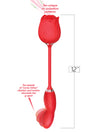Wild Rose Come Hither and Suction - Red-Vibrators-Icon Brands-Andy's Adult World