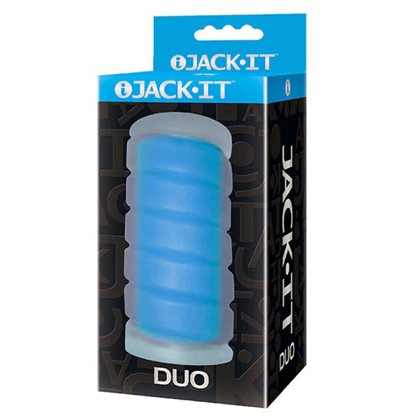 Jack It Duo - Sky Blue-Masturbation Aids for Males-Icon Brands-Andy's Adult World