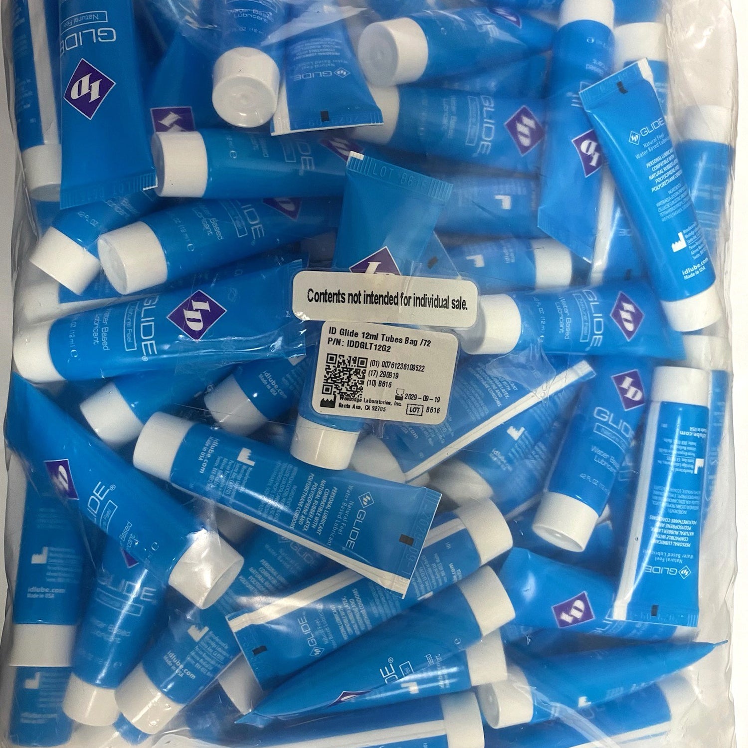 Glide 12ml Tubes - Bag of 72-Lubricants Creams & Glides-I.D. Lubricants-Andy's Adult World