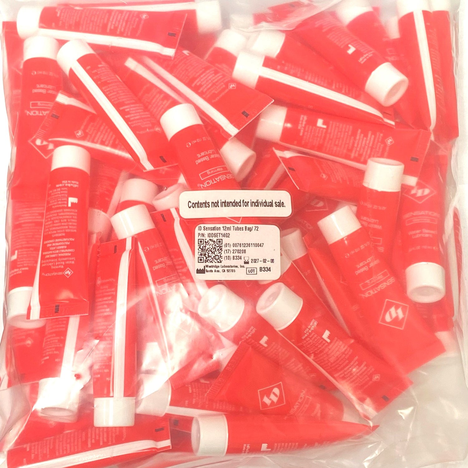 ID Sensation 12 ml Tubes - Bag of 72-Lubricants Creams & Glides-I.D. Lubricants-Andy's Adult World