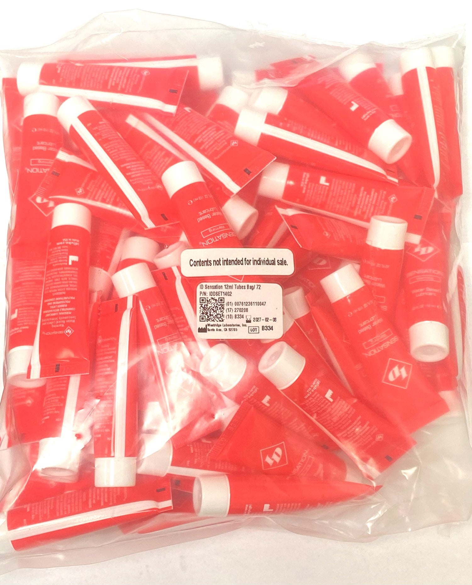 ID Sensation 12 ml Tubes - Bag of 72-Lubricants Creams & Glides-I.D. Lubricants-Andy's Adult World