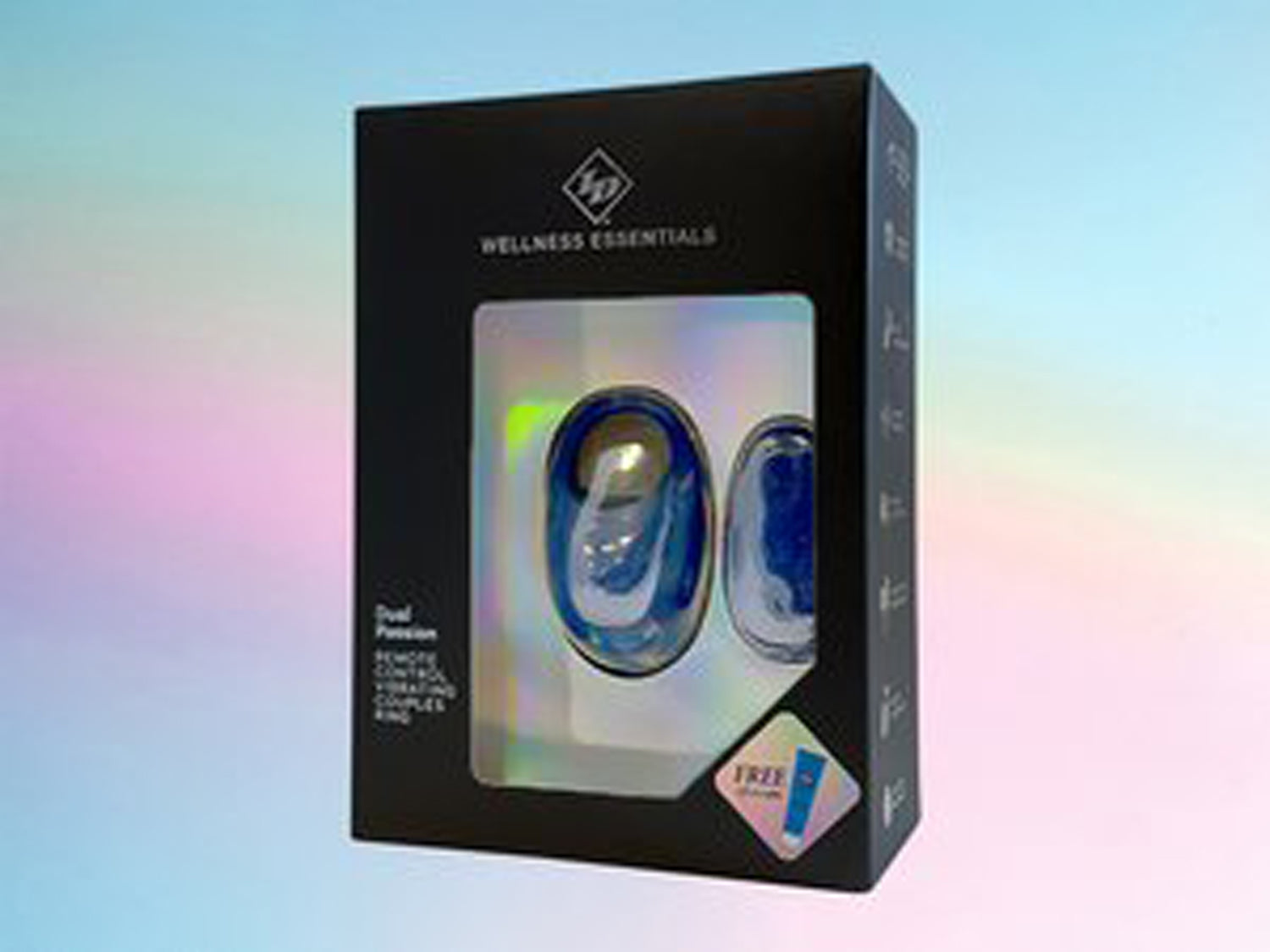 Dual Passion Remote Control Vibrating Couples Ring - Blue-Cockrings-I.D. Lubricants-Andy's Adult World