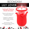 Lily Lover Sucking and Vibrating Clitoral Stimulator- Red-Vibrators-XR Brands inmi-Andy's Adult World