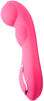 Extreme-G Inflating G-Spot Silicone Vibrator - Pink-Vibrators-XR Brands inmi-Andy's Adult World