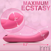 Extreme-G Inflating G-Spot Silicone Vibrator - Pink-Vibrators-XR Brands inmi-Andy's Adult World