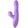 Pro-Thrust Max 14x Thrusting and Pulsing Silicone Rabbit - Purple-Vibrators-XR Brands Shegasm-Andy's Adult World