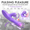 Pro-Thrust Max 14x Thrusting and Pulsing Silicone Rabbit - Purple-Vibrators-XR Brands Shegasm-Andy's Adult World