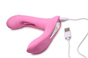 Flickers G-Flick Flicking G-Spot Vibrator With Remote - Pink-Vibrators-XR Brands inmi-Andy's Adult World