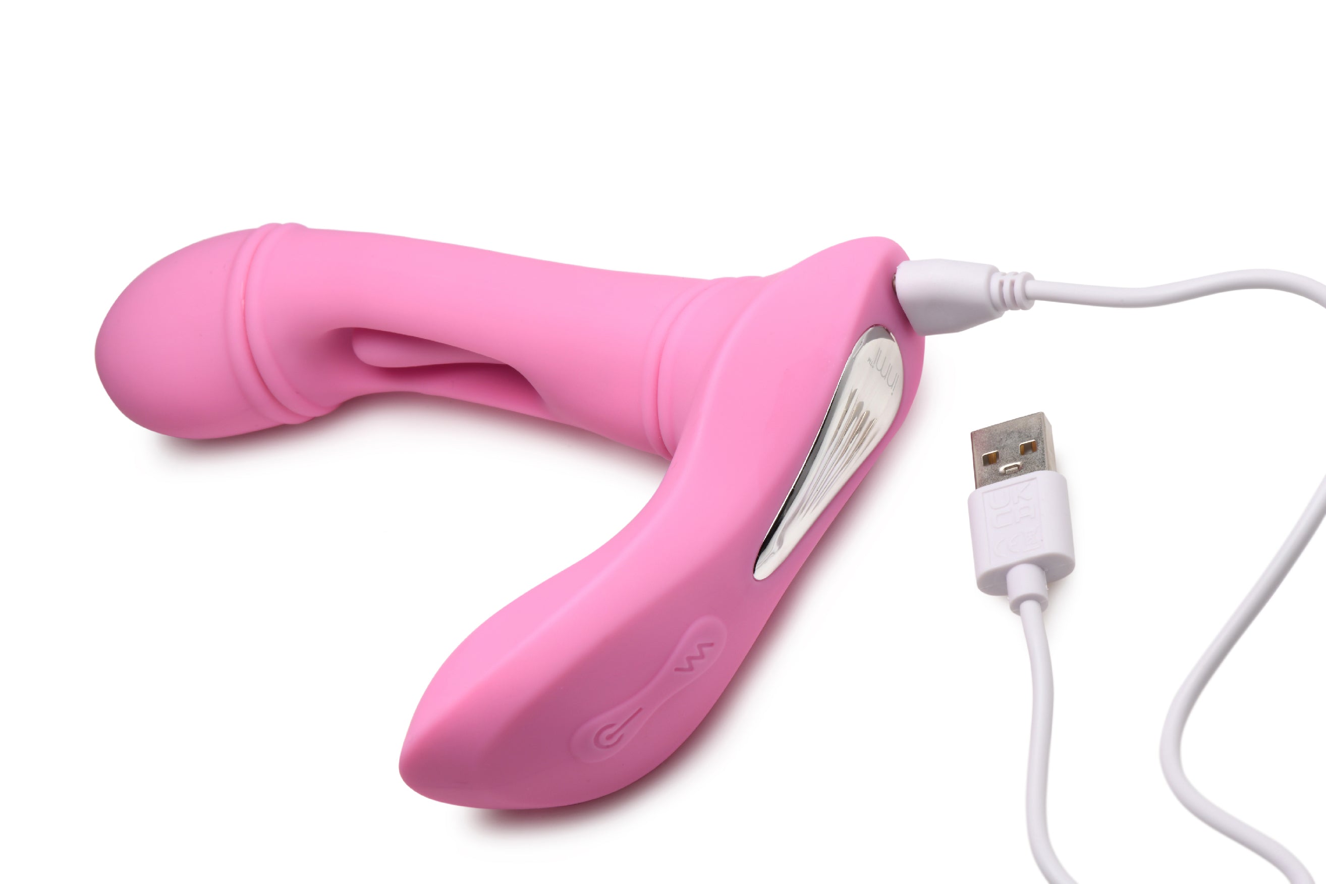 Flickers G-Flick Flicking G-Spot Vibrator With Remote - Pink-Vibrators-XR Brands inmi-Andy's Adult World