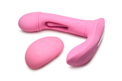 Flickers G-Flick Flicking G-Spot Vibrator With Remote - Pink-Vibrators-XR Brands inmi-Andy's Adult World