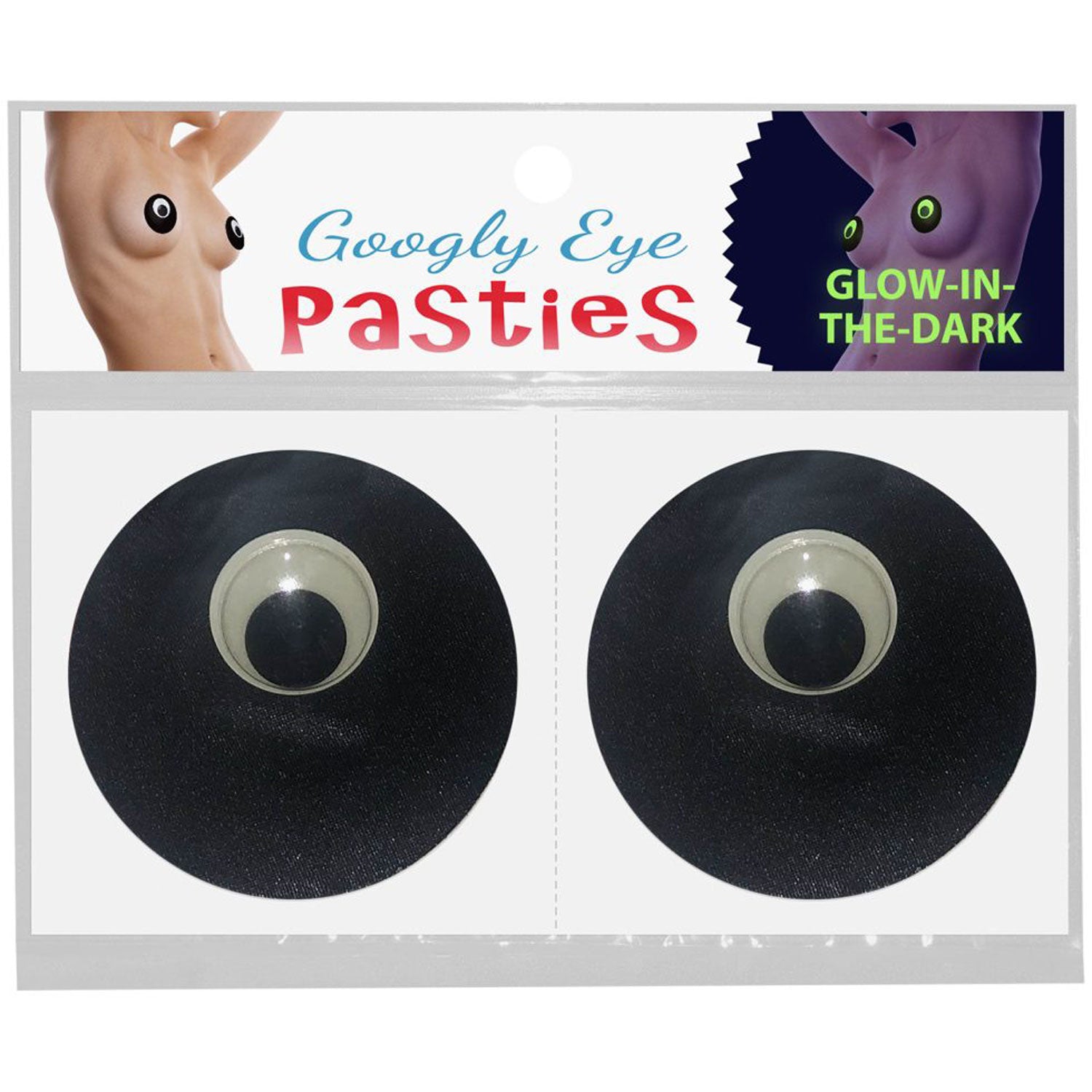 Googly Eye Pasties - Glow in the Dark-Nipple Stimulators-Kheper Games-Andy's Adult World