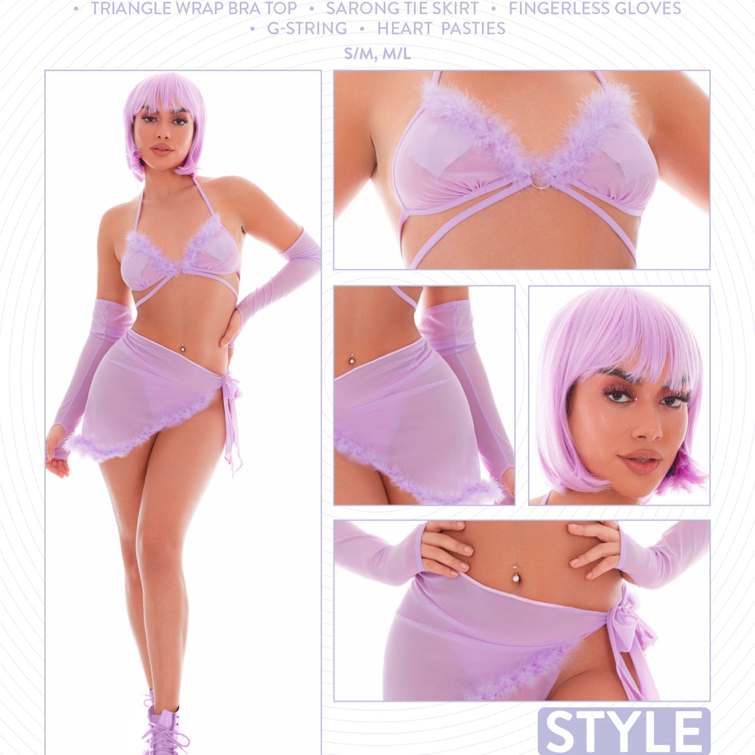 large Lilac-Lingerie & Sexy Apparel-KandiHouse-Andy's Adult World