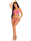 2 Pc Net Tank Top and Boy Short - One Size - Multicolor-Lingerie & Sexy Apparel-Leg Avenue-Andy's Adult World