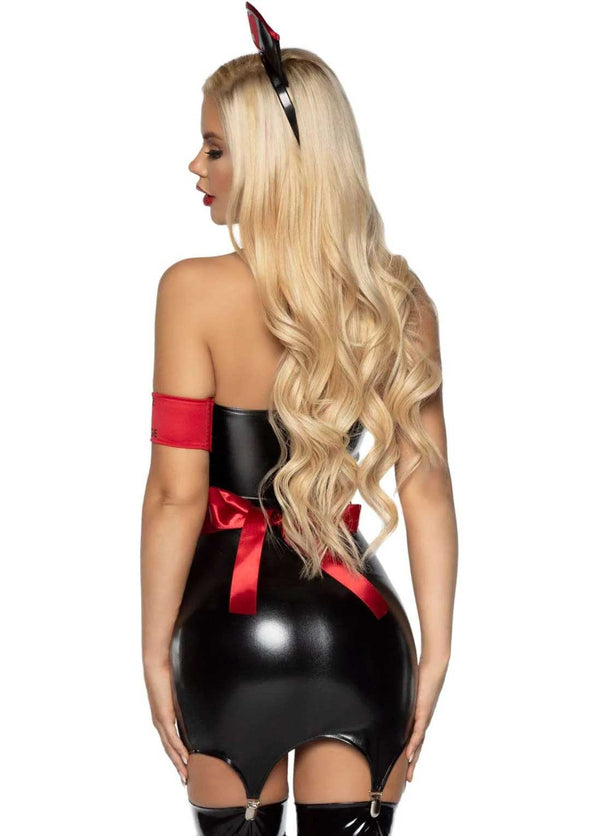 Naughty Nurse Costume - Large - Black/red-Lingerie & Sexy Apparel-Leg Avenue-Andy's Adult World
