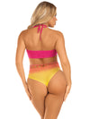 Ombre Halter Bodysuit - One Size - Sunset-Lingerie & Sexy Apparel-Leg Avenue-Andy's Adult World