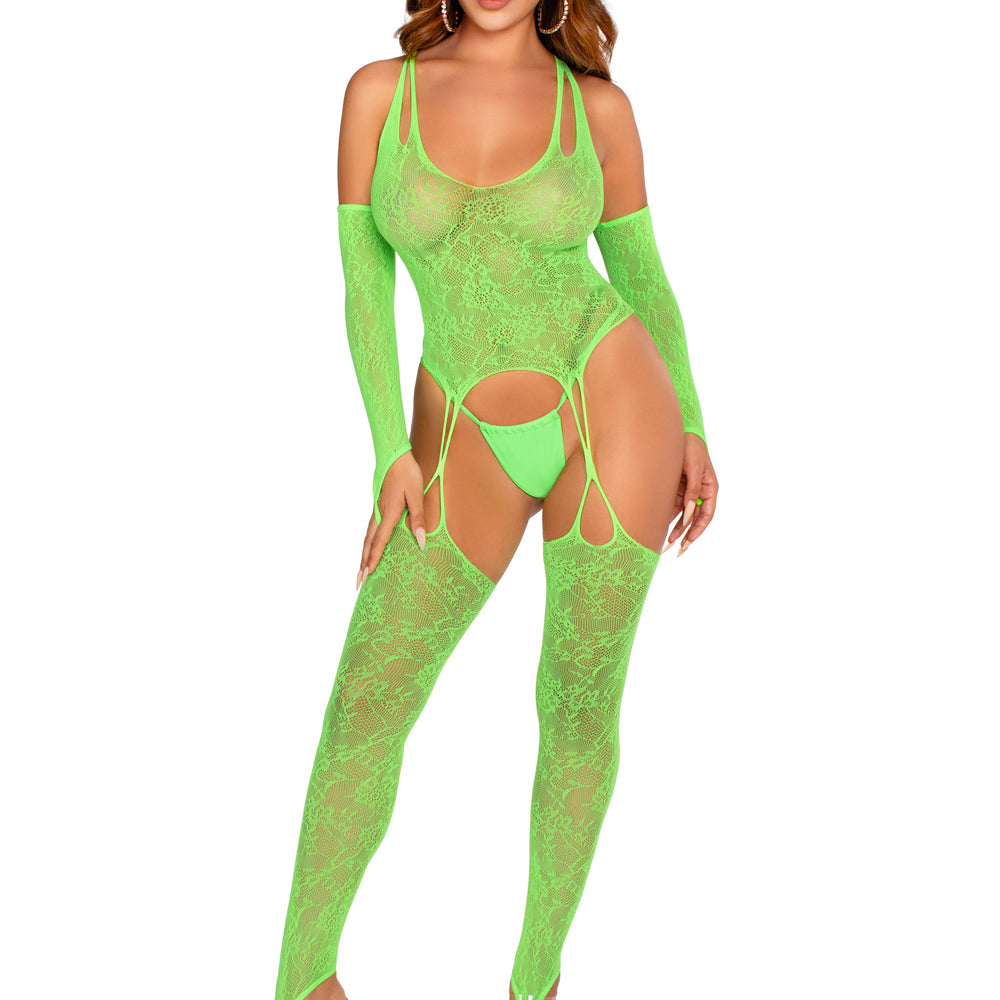 s - Neon Green-Lingerie & Sexy Apparel-Leg Avenue-Andy's Adult World