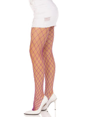 Spandex Diamond Net Tights - One Size - Purple-Lingerie & Sexy Apparel-Leg Avenue-Andy's Adult World