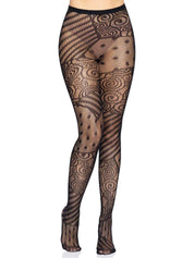 Doll Net Tights - One Size - Black-Lingerie & Sexy Apparel-Leg Avenue-Andy's Adult World