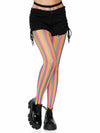 Neon Rainbow Striped Fishnet Tights - One Size - Multicolor-Lingerie & Sexy Apparel-Leg Avenue-Andy's Adult World