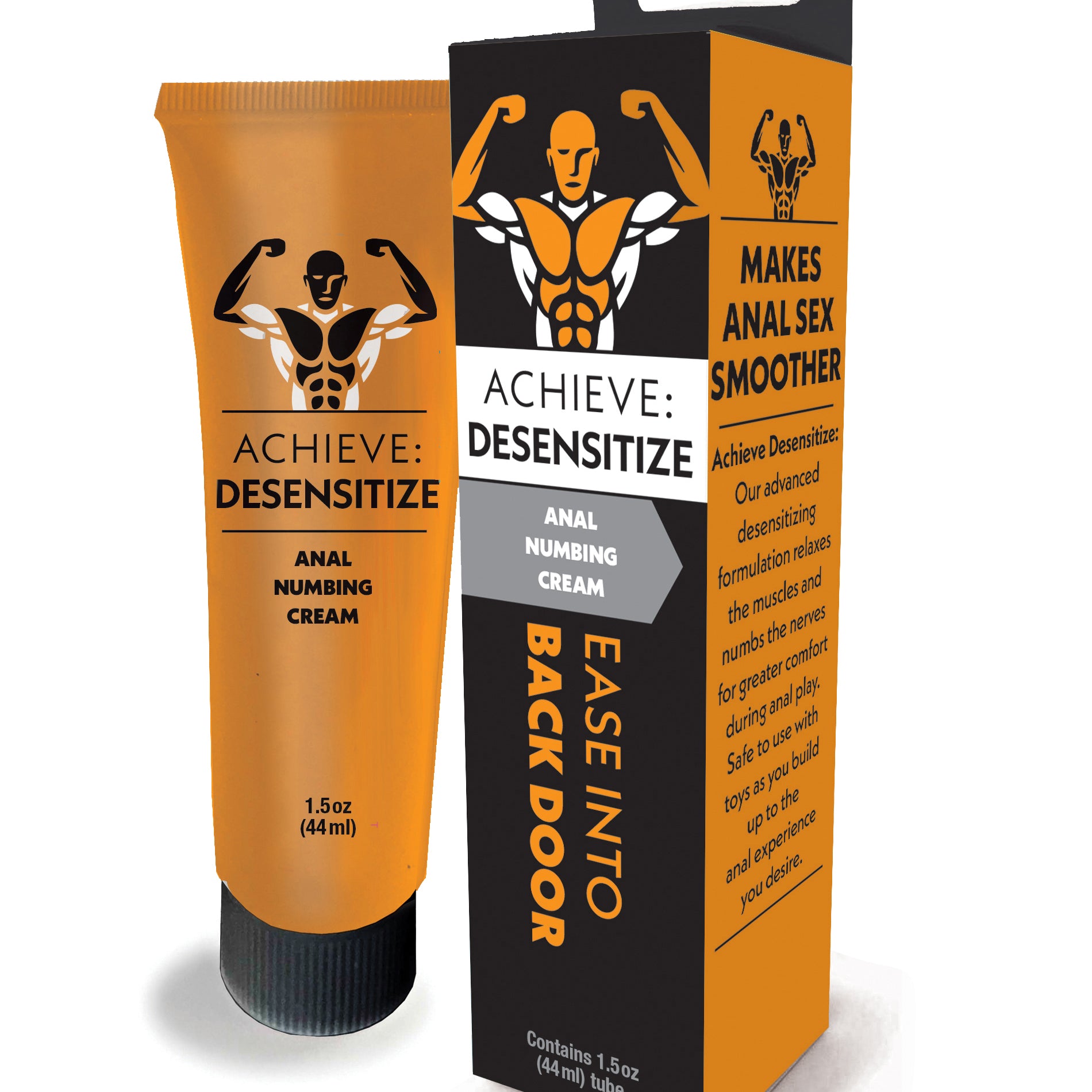 Achieve Desensitize - Anal Numbing Cream 1.5 Oz-Lubricants Creams & Glides-Little Genie-Andy's Adult World