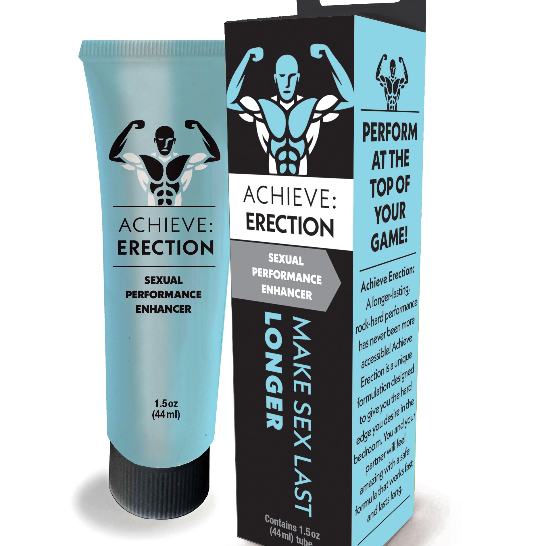 Achieve Erection - Sexual Performance Enhancer 1.5 Oz-Lubricants Creams & Glides-Little Genie-Andy's Adult World