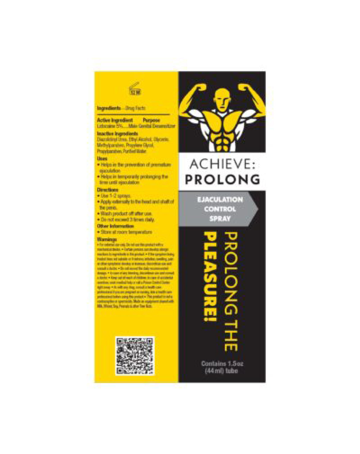 Achieve Prolong - Ejaculation Control Spray 1 Oz-Lubricants Creams & Glides-Little Genie-Andy's Adult World