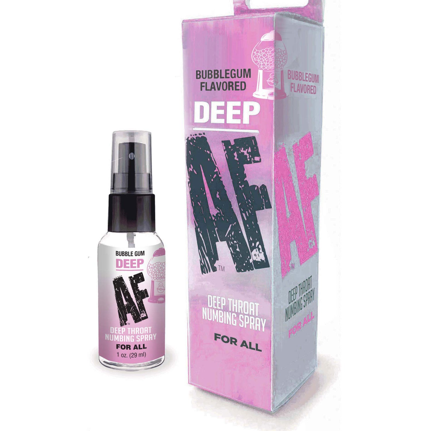 Deep Af Throat Numbing Spray 1oz – Bubblegum-Lubricants Creams & Glides-Little Genie-Andy's Adult World