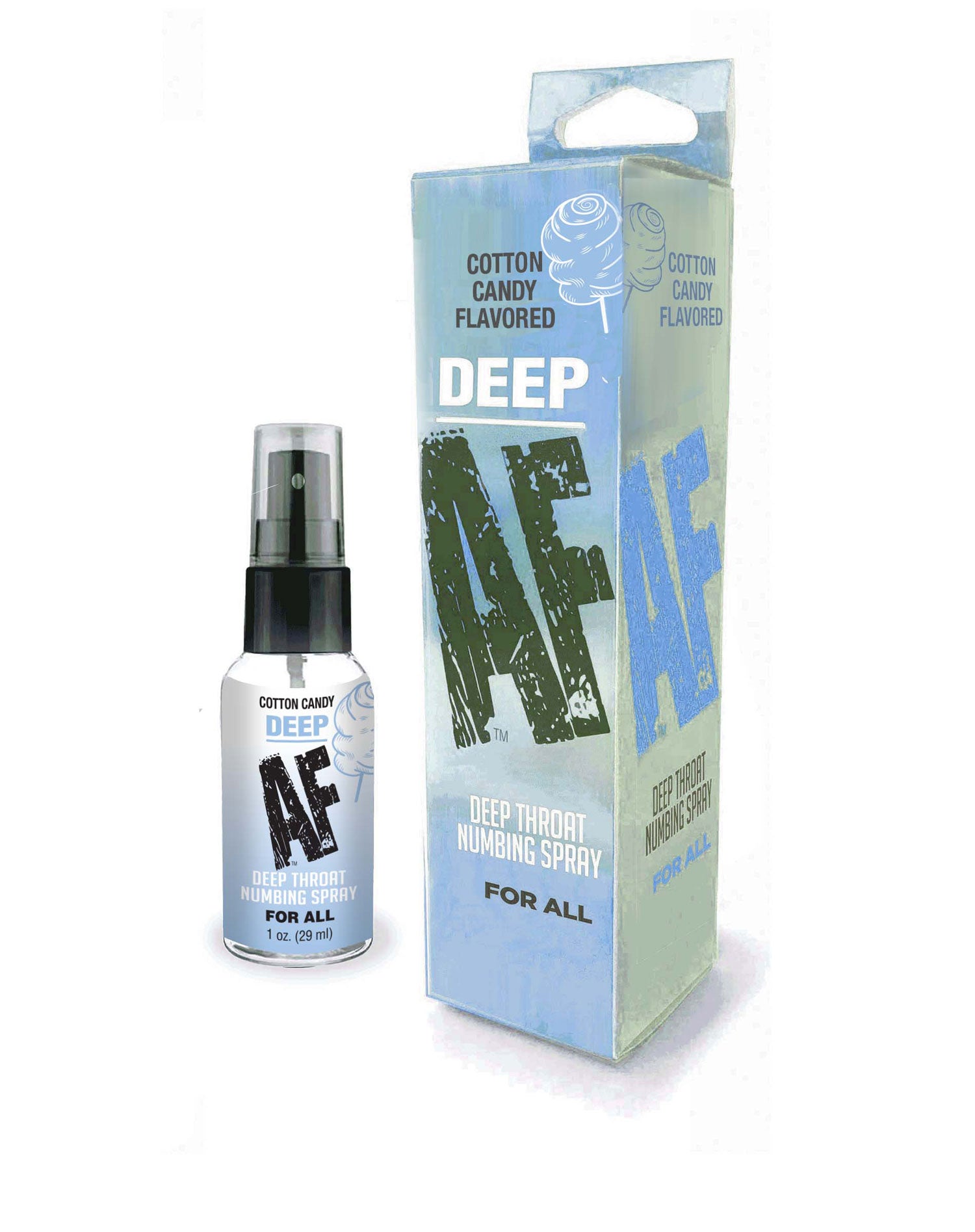 Deep Af Throat Numbing Spray 1oz - Cotton Candy-Lubricants Creams & Glides-Little Genie-Andy's Adult World