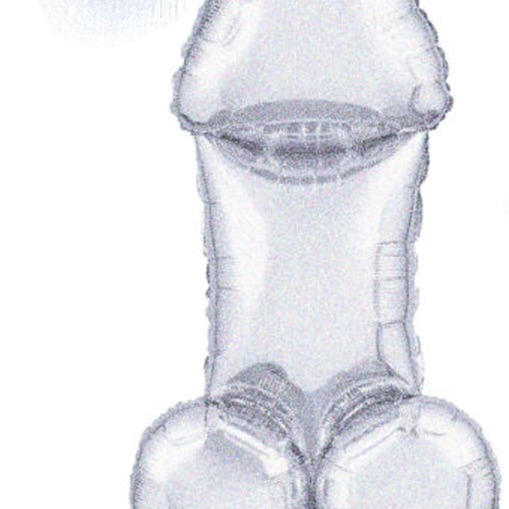 Glitterati Disco Penis 3 Foot Mylar Balloon-Gag Gifts & Novelties-Little Genie-Andy's Adult World