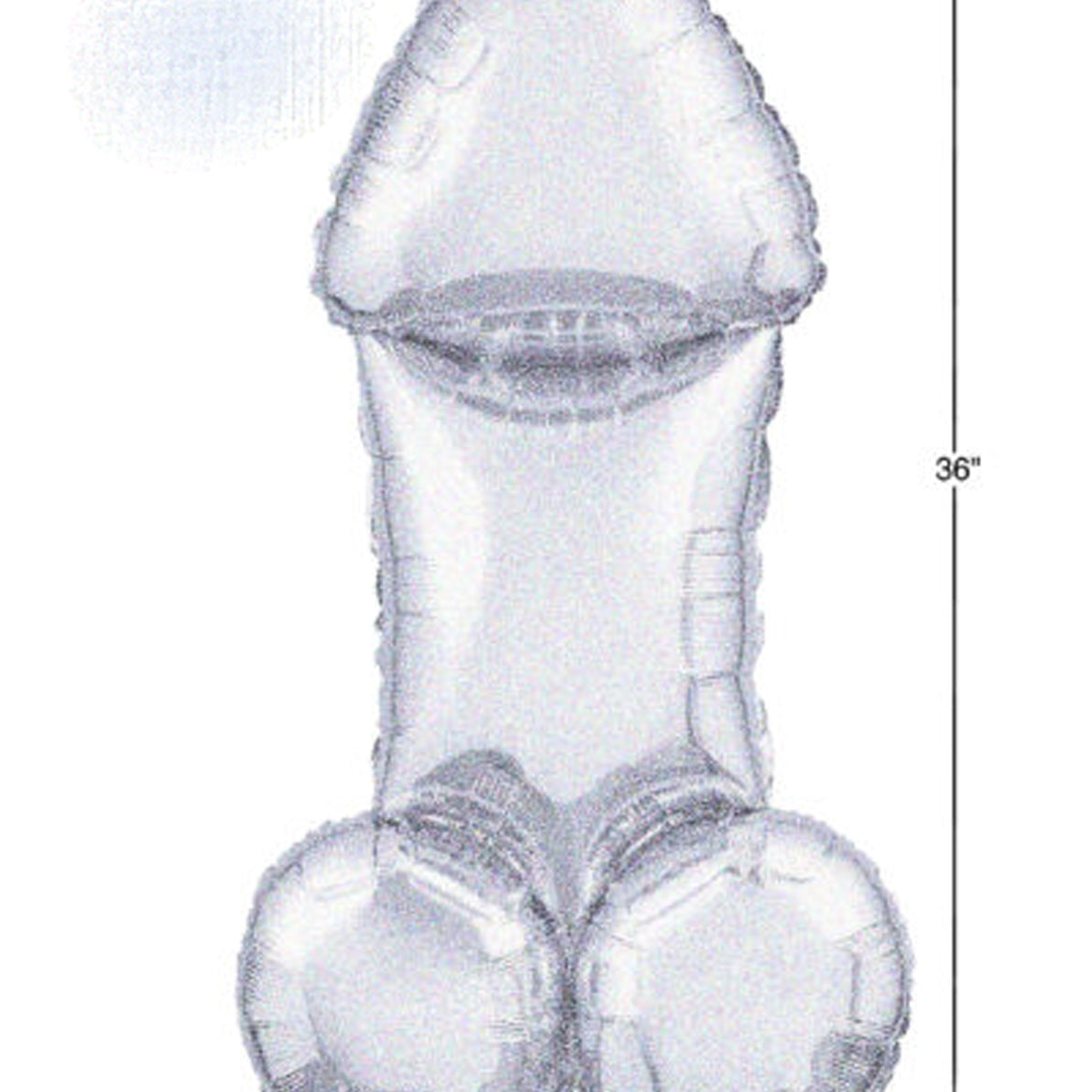 Glitterati Disco Penis 3 Foot Mylar Balloon-Gag Gifts & Novelties-Little Genie-Andy's Adult World