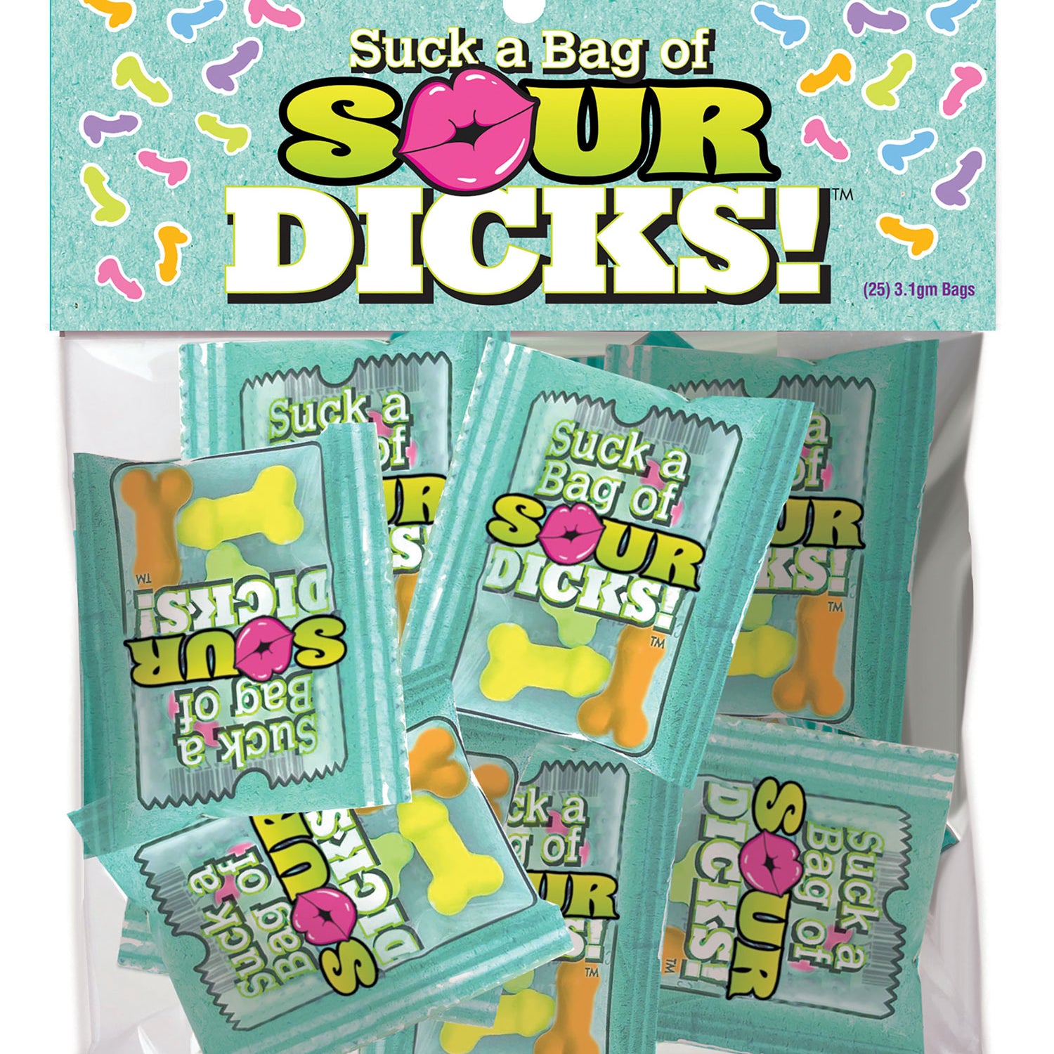 Suck a Bag of Sour Dicks - Bag of 25-Candy-Little Genie-Andy's Adult World