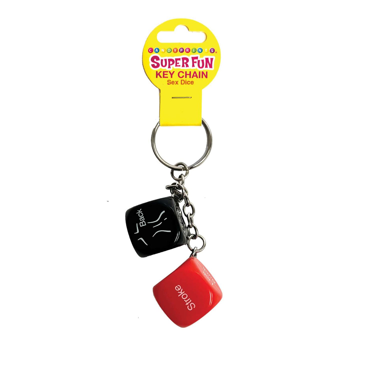 Super Fun Key Chain, Sex Dice-Party Supplies-Little Genie-Andy's Adult World