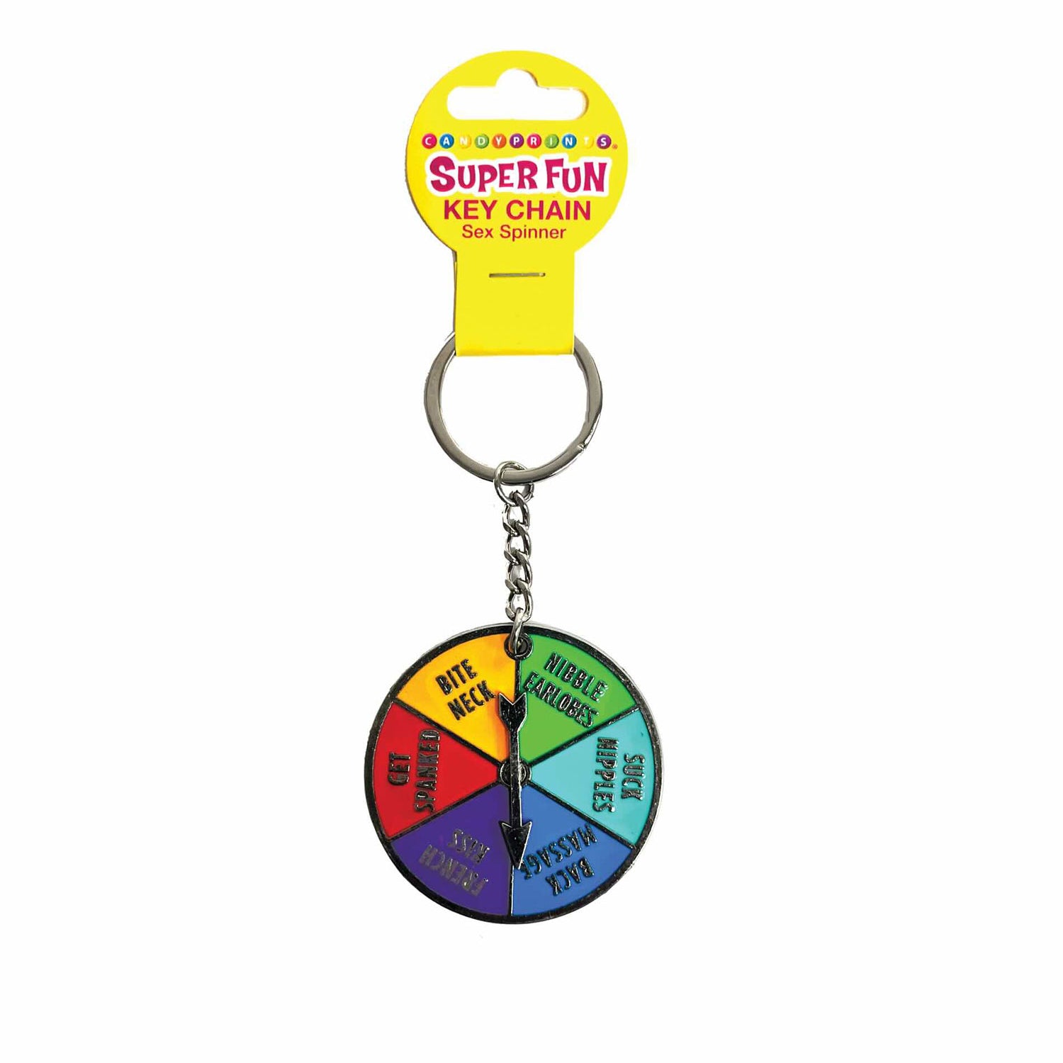 Super Fun Key Chain, Sex Spinner-Party Supplies-Little Genie-Andy's Adult World