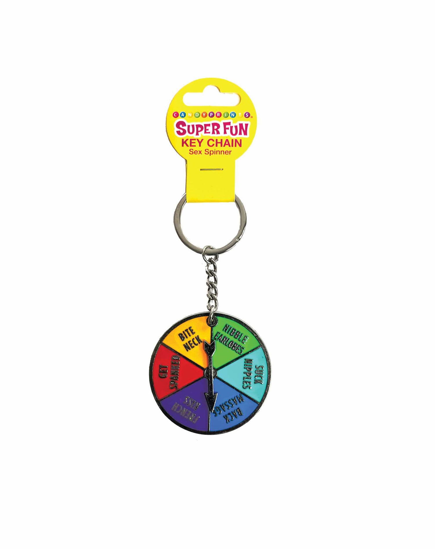 Super Fun Key Chain, Sex Spinner-Party Supplies-Little Genie-Andy's Adult World