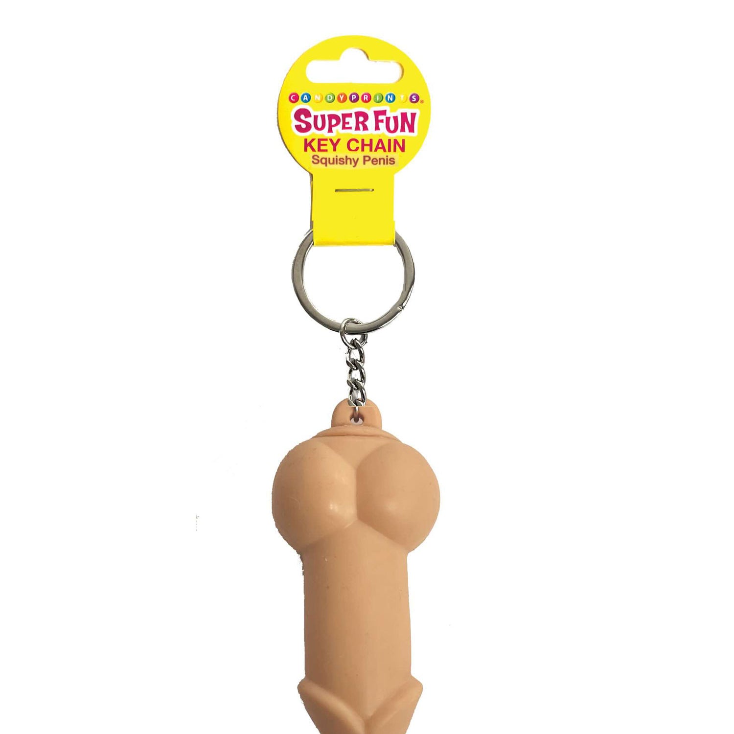 Super Fun Key Chain, Squishy Penis-Party Supplies-Little Genie-Andy's Adult World