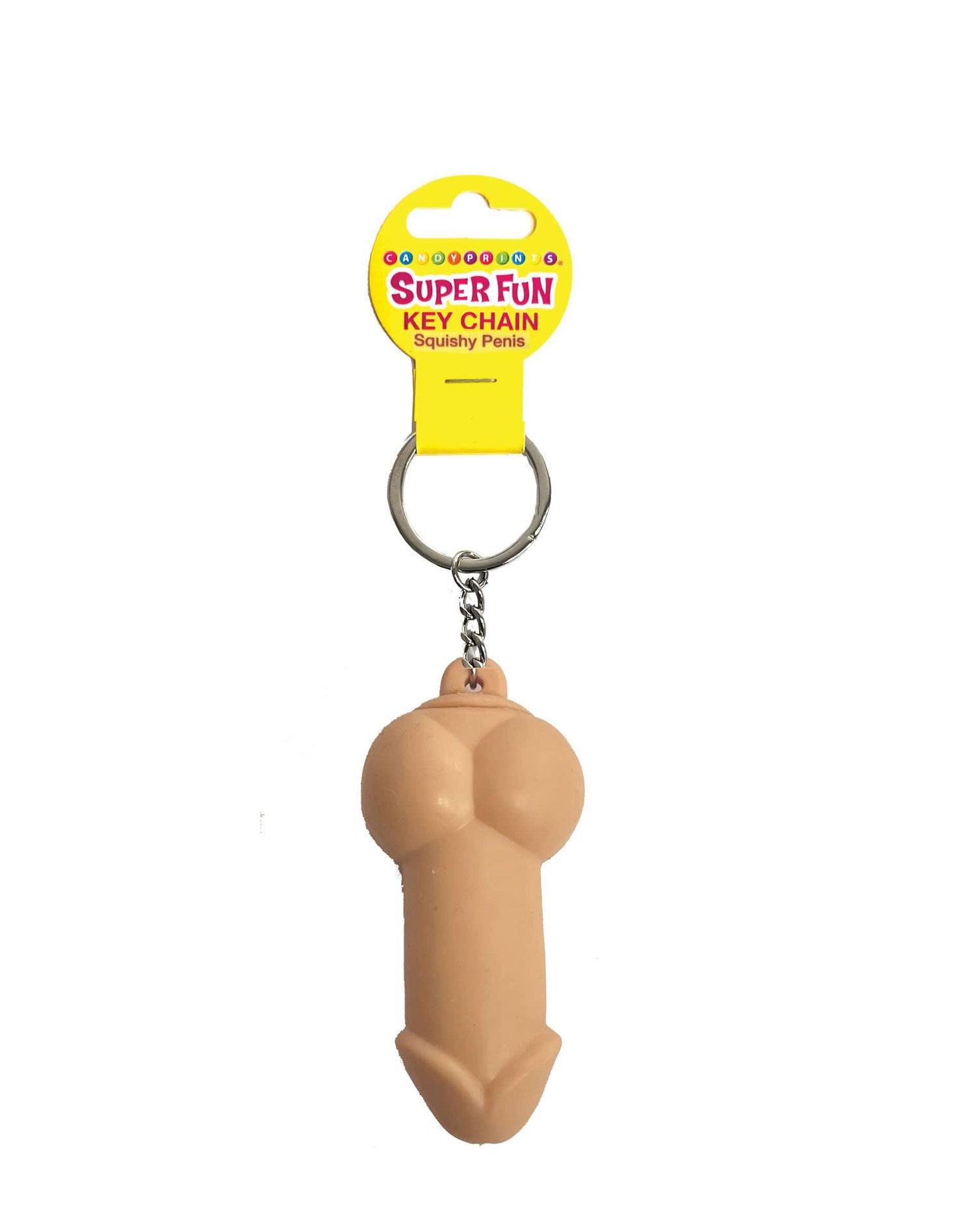 Super Fun Key Chain, Squishy Penis-Party Supplies-Little Genie-Andy's Adult World