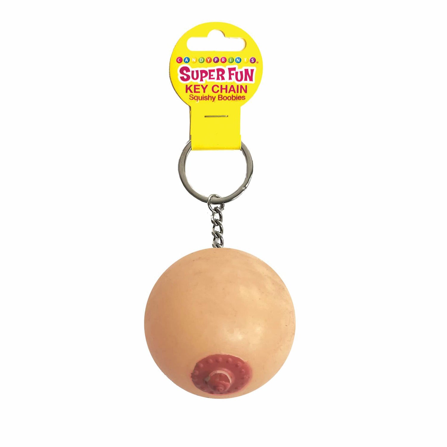 Super Fun Key Chain, Squishy Boob-Party Supplies-Little Genie-Andy's Adult World