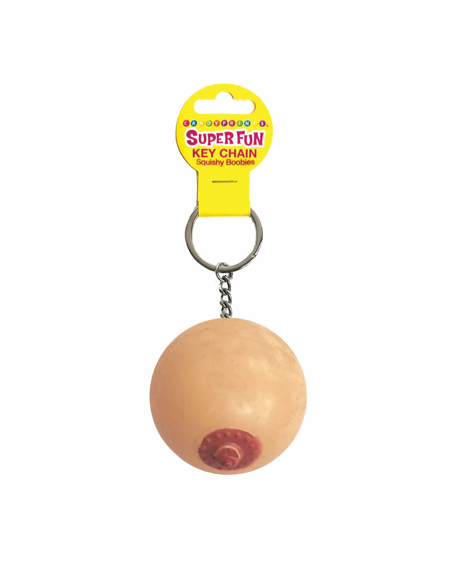 Super Fun Key Chain, Squishy Boob-Party Supplies-Little Genie-Andy's Adult World