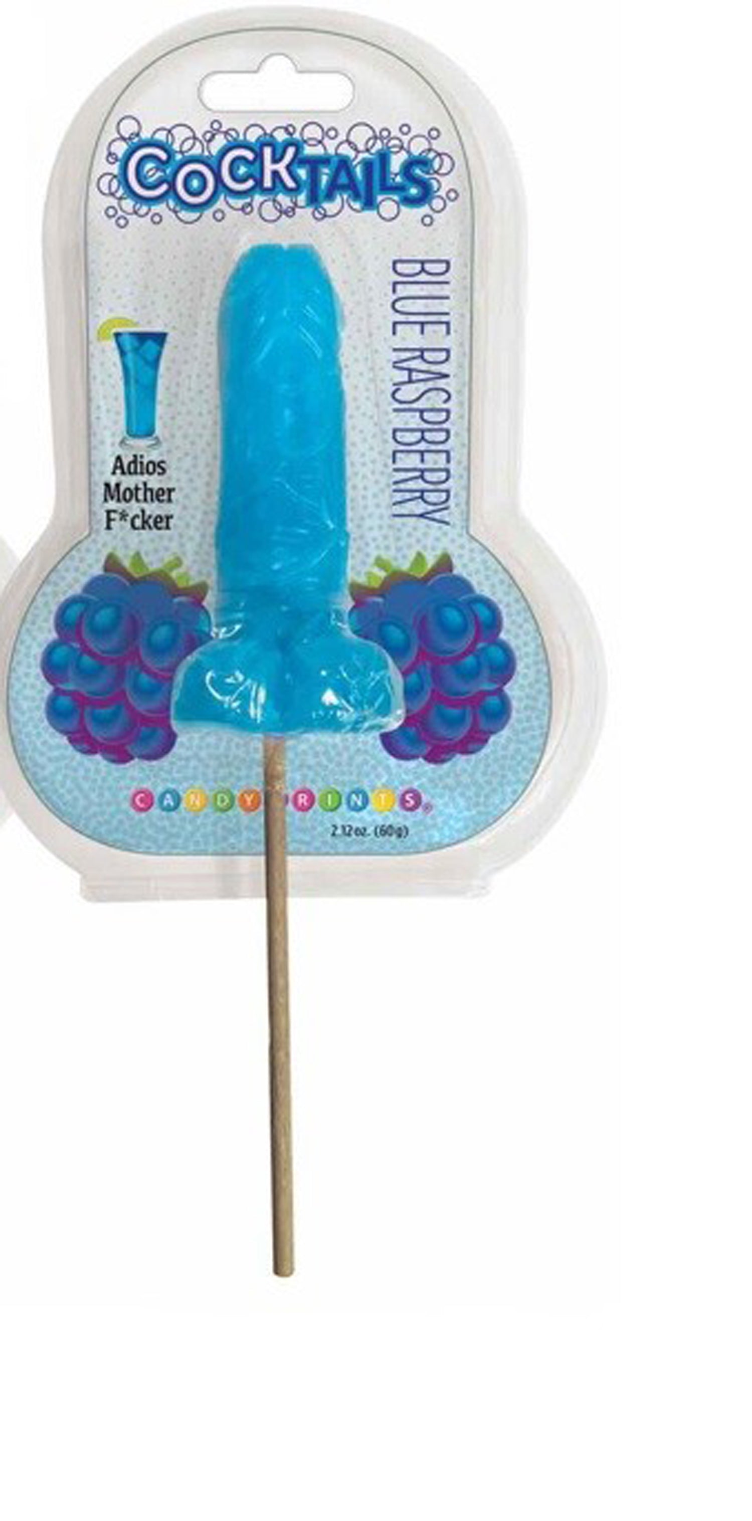 Cocktail Suckers Blue Raspberry-Edible-Little Genie-Andy's Adult World