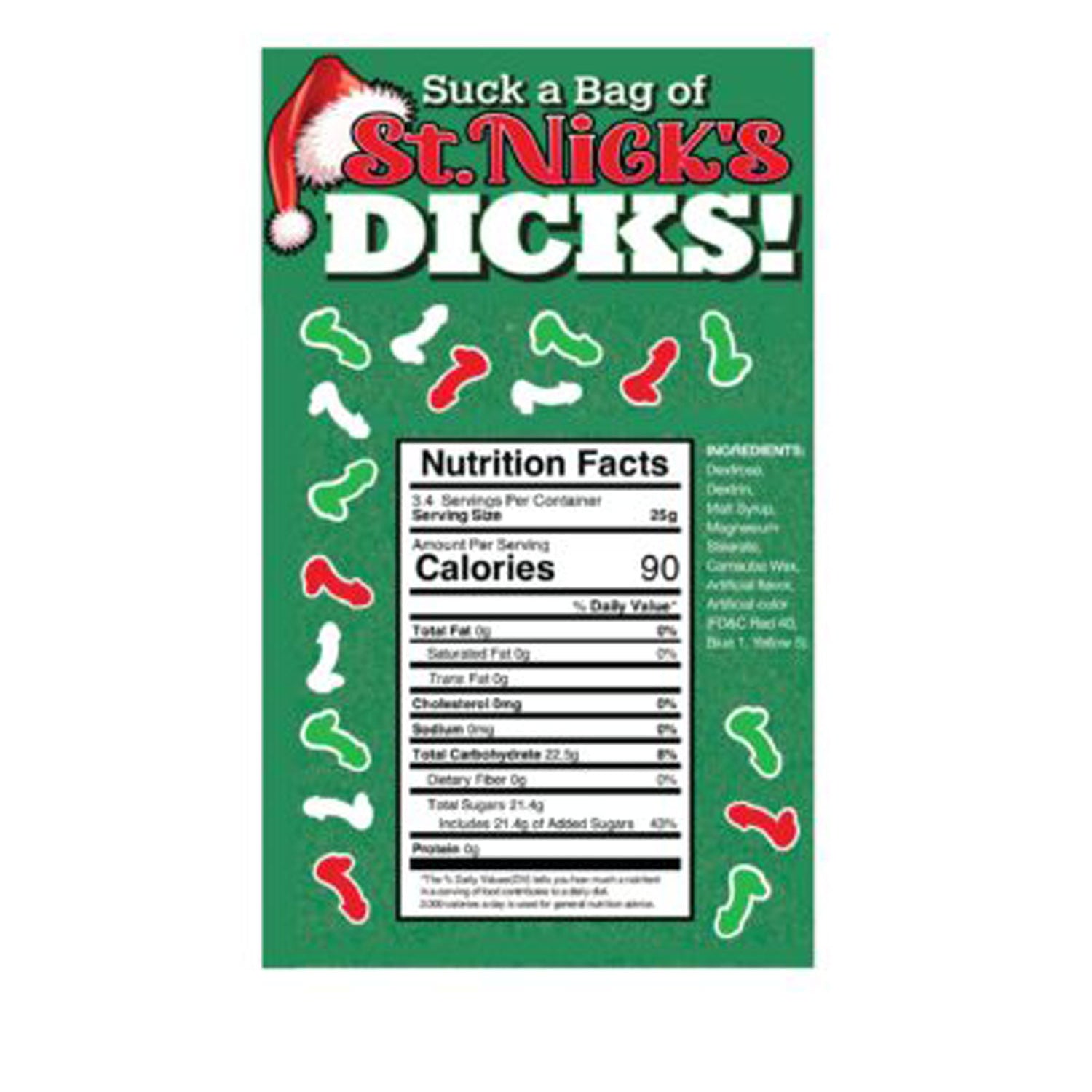 Suck a Bag of St. Nicks Dicks 3oz Bag-Edible-Little Genie-Andy's Adult World