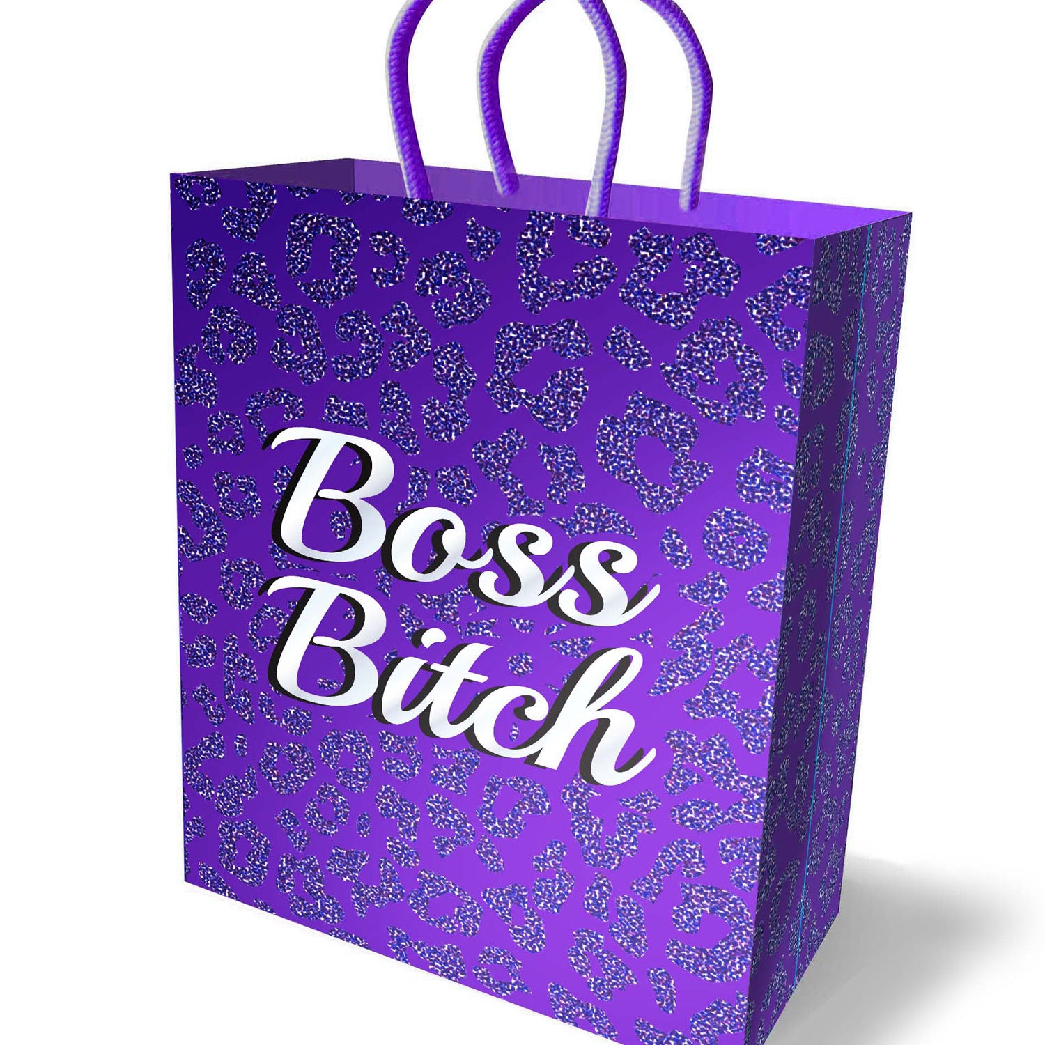 Boss Bitch Gift Bag - Purple-Gag Gifts & Novelties-Little Genie-Andy's Adult World