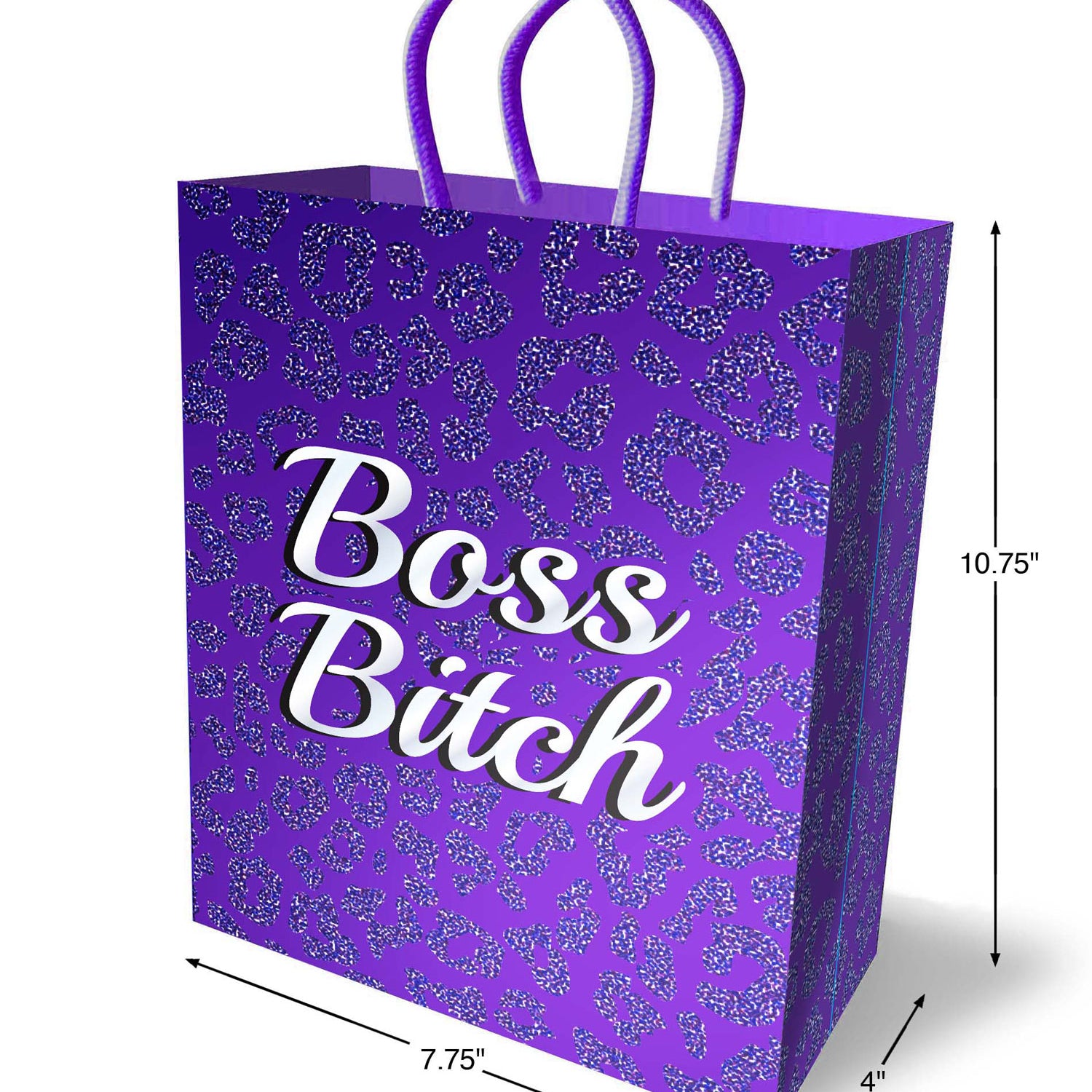 Boss Bitch Gift Bag - Purple-Gag Gifts & Novelties-Little Genie-Andy's Adult World