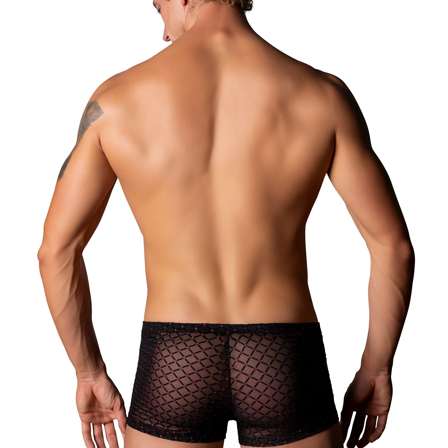 Widow Maker Mini Pouch Short - Large - Black-Lingerie & Sexy Apparel-Male Power-Andy's Adult World