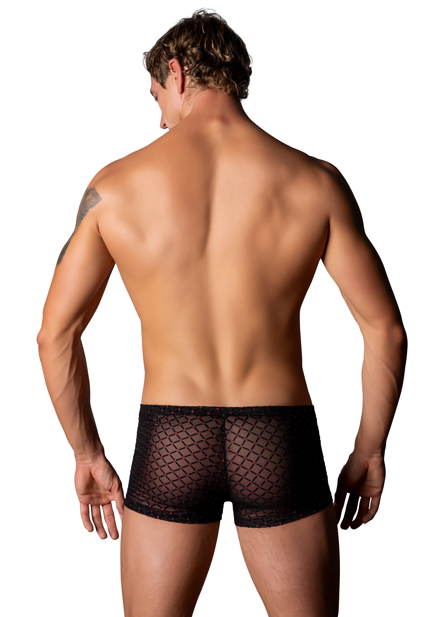 Widow Maker Mini Pouch Short - Large - Black-Lingerie & Sexy Apparel-Male Power-Andy's Adult World