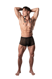 Show Stopper - Mini Short - Small - Black-Lingerie & Sexy Apparel-Male Power-Andy's Adult World