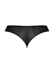 Sassy Lace - Open Ring Thong - Small/medium - Black-Lingerie & Sexy Apparel-Male Power-Andy's Adult World