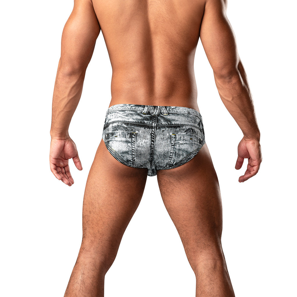 Dirty Denim - Bikini - Large - Denim-Lingerie & Sexy Apparel-Male Power-Andy's Adult World