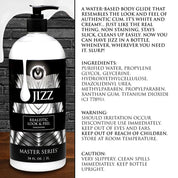 Jizz Unscented Water-Based Lube - 34oz-Lubricants Creams & Glides-XR Brands-Andy's Adult World